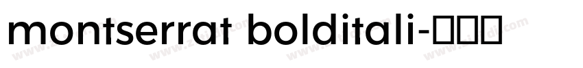 montserrat bolditali字体转换
